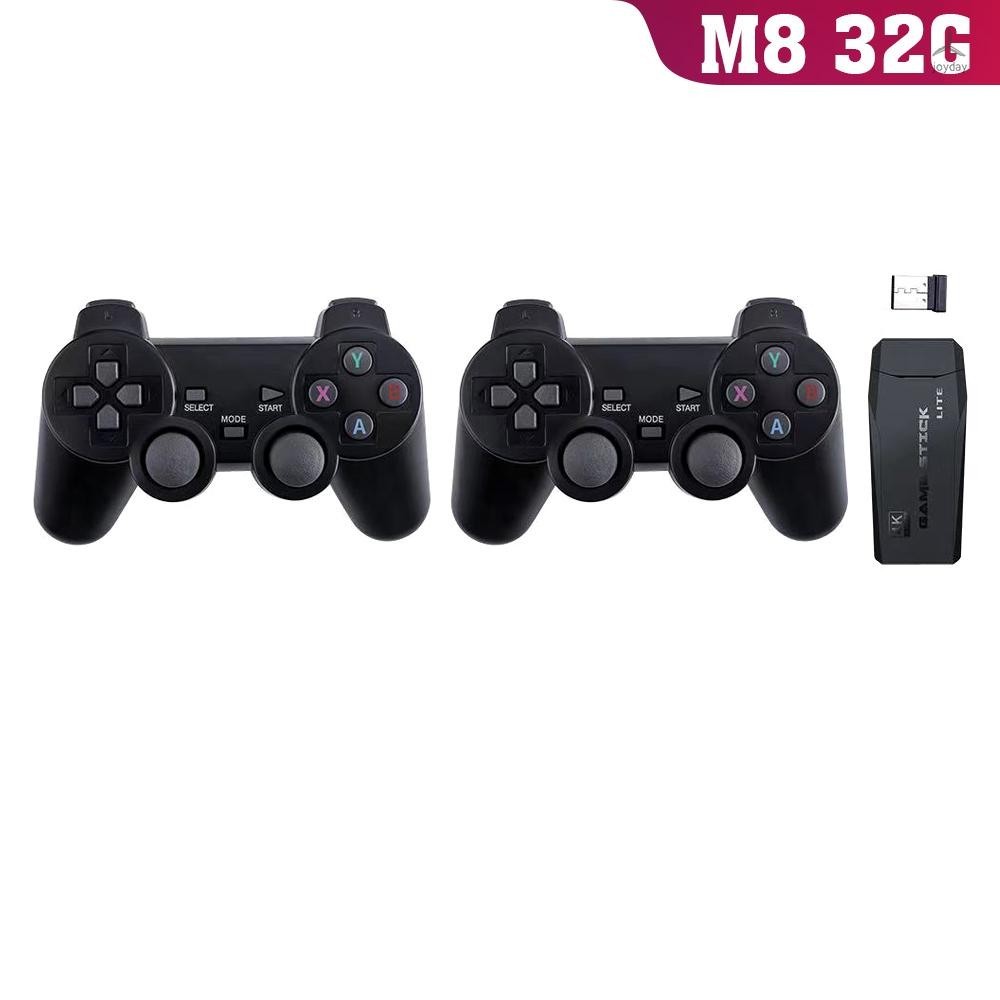 [พร้อมส่ง] M8 เกมคอนโซลไร้สาย 2.4G HD Arcade PS1 Home TV Mini Game Console U Bao Game Console Wireless Gamepad Controller M8 32G (แพ็กเกจมาตรฐาน)