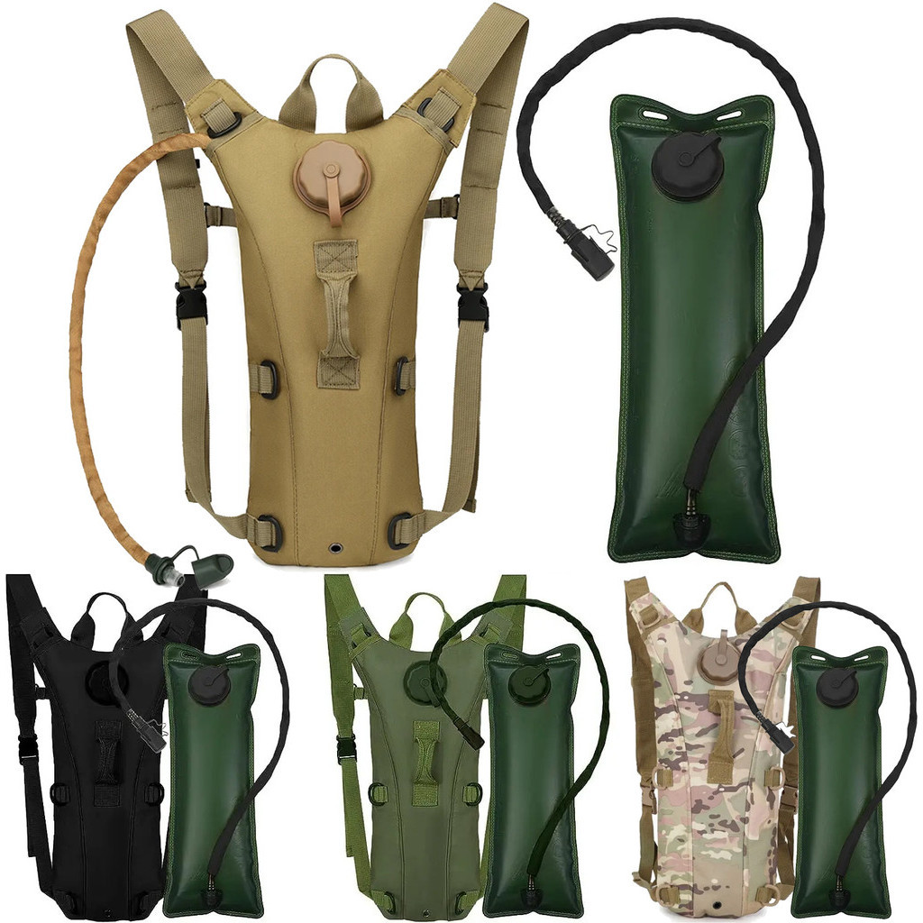 รุ่นใหม่ Cycling Backpack 3L กระเป๋าเดินป่า เป้น้ำ พรัอมถุงน้ำ 3 ลิตร