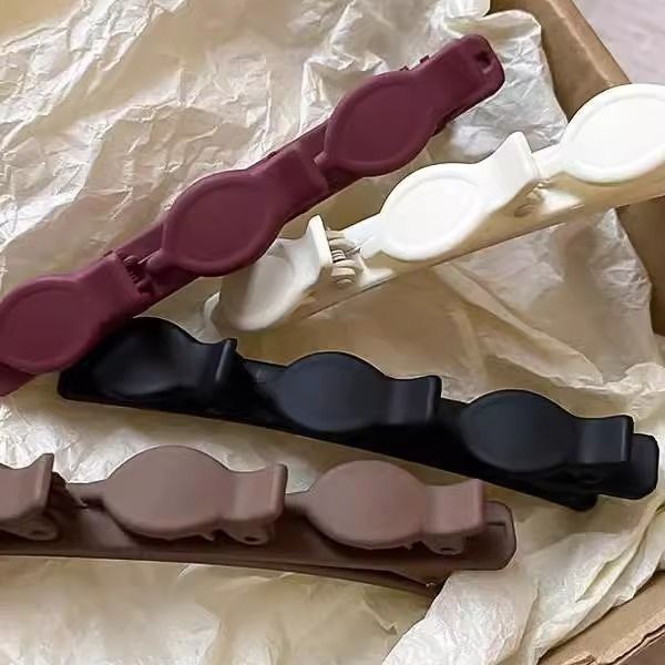 กิ๊บติดผมถักสองชั้น พร้อมคลิปหนีบผม ขนาดเล็ก 3 ชิ้น สีพื้น กิ๊บติดผมหน้าม้า ปิ่นปักผม กิ๊บปากเป็ด เครื่องประดับผม แฟชั่นสําหรับผู้หญิง - รูปที่ 5