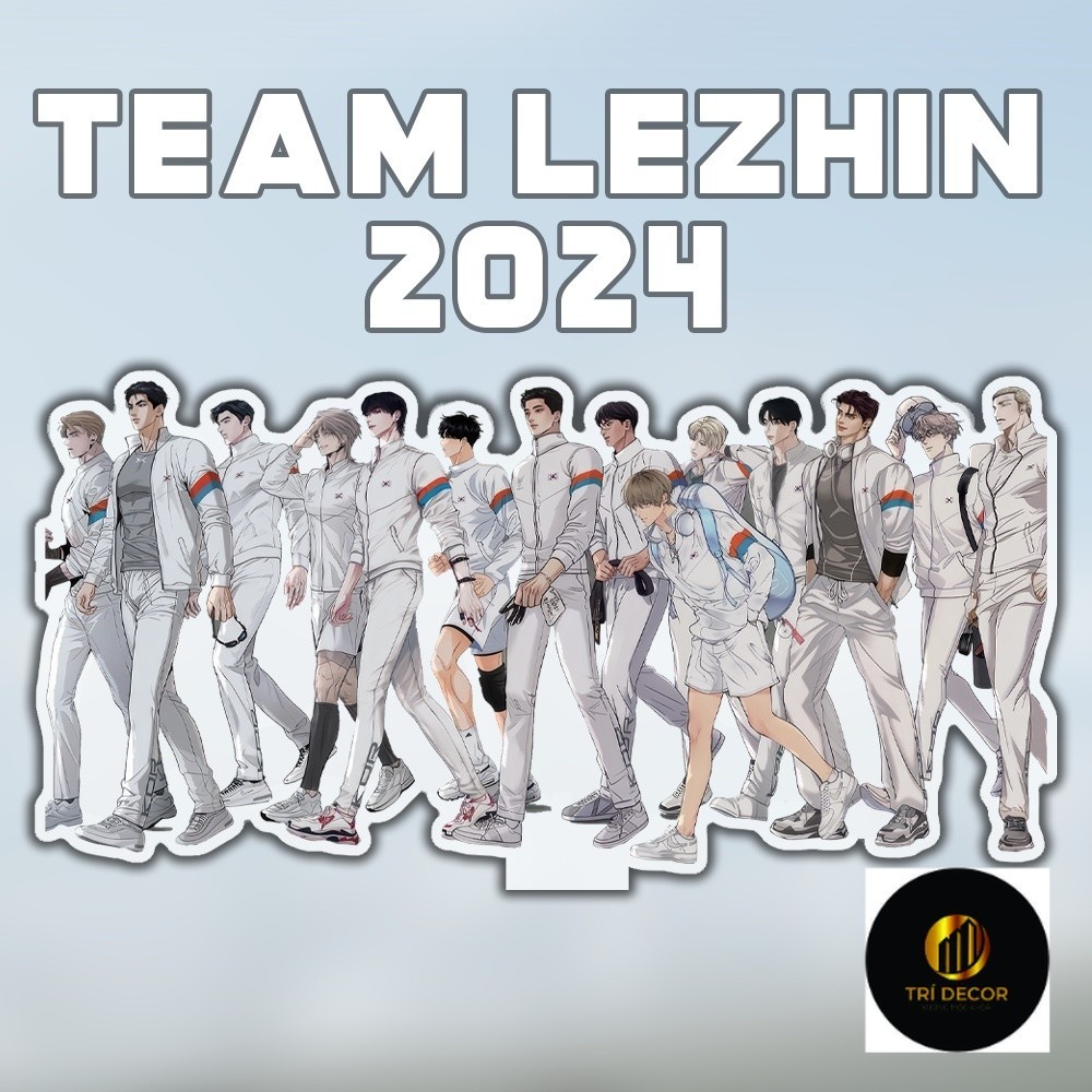 Manhwa BL Lezhin BOMTOON ปฏิทิน 2024 คําอวยพรของฤดูกาลทีม Standee และพวงกุญแจอุปกรณ์ตกแต่ง