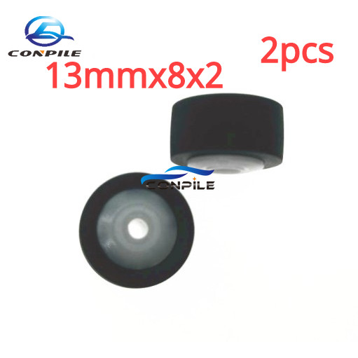 2pcs 13mmx8x2 pinch roller สําหรับ Sharp GF777 9292 6060 Sanyo 949494 Sony 190 Phillips 3301 เข็มขัดรอกเทปบันทึก cassette deck