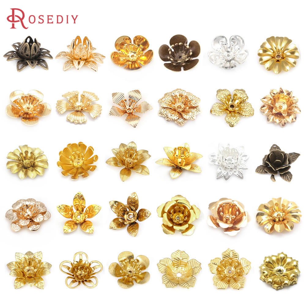 20PCS 3D ดอกไม้พลัมดอกไม้ลูกปัด Caps Spacer คุณภาพสูง Diy เครื่องประดับทําอุปกรณ์ต่างหูผลการค้นหาอุปกรณ์เสริมสําหรับผู้หญิง