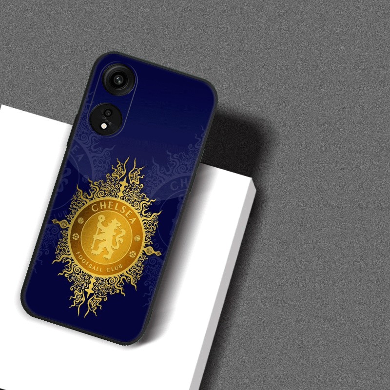 เคสโทรศัพท์ซิลิโคน TPU แบบนิ่ม ลายสโมสรฟุตบอลเชลซี สีดํา สําหรับ OPPO A96 5G A95 4G A78 5G A58 4G A78 4G A38 4G A18 4G ราคา ถูกที่สุด ดีลบีเคเค แกลเลอรีภาพที่ 7