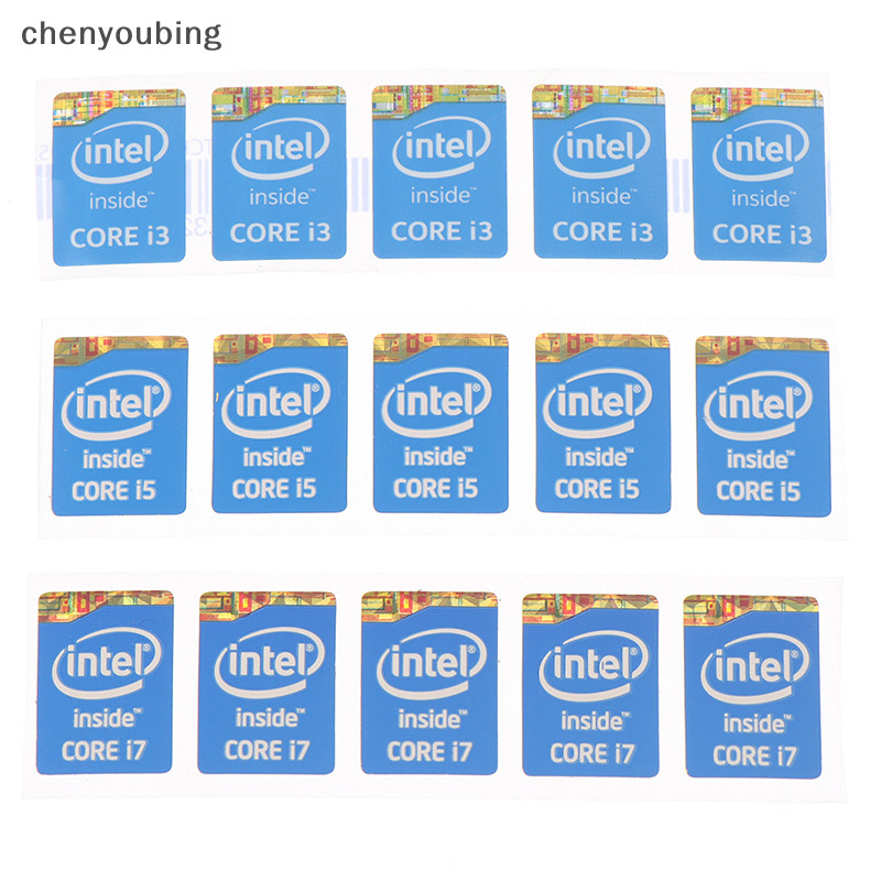 [chenyoubing] สติกเกอร์ฉลาก 4th Generation Intel Core I3 I5 I7 สําหรับตกแต่งโน้ตบุ๊ก 5 ชิ้น