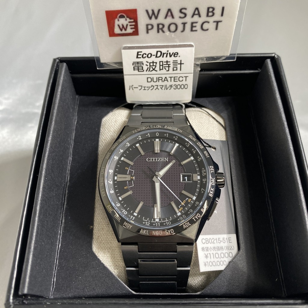 [Authentic★Direct from Japan] CITIZEN CB0215-51E Unused ATTESA Eco Drive Sapphire glass Black Men Wrist watch นาฬิกาข้อมือ