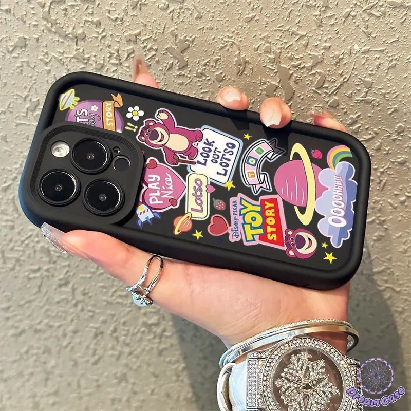 เคสการ์ตูนของเล่นลอตโซ่น่ารักสำหรับ OPPO A17 A16 A17K A5 A54 A7 A18 A57 A12 A53 A9 A77 A15 A3s A58 A38 A5s A78 Reno 5F