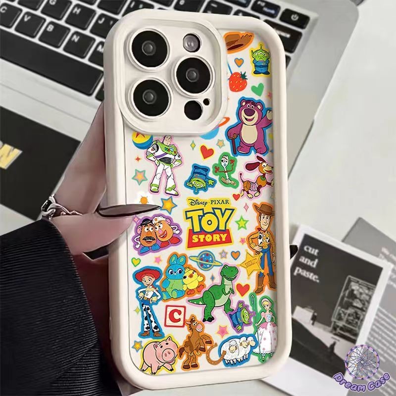 เคสการ์ตูนของเล่นลอตโซ่น่ารักสำหรับ OPPO A17 A16 A17K A5 A54 A7 A18 A57 A12 A53 A9 A77 A15 A3s A58 A38 A5s A78 Reno 5F
