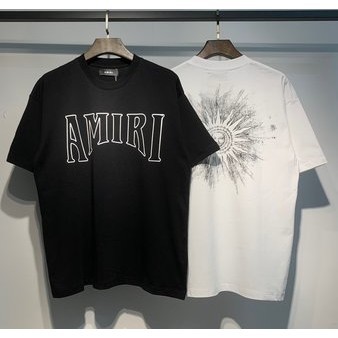 Amr - เสื้อยืดแขนสั้นลําลอง ทรงหลวม แฟชั่นสําหรับผู้ชาย และผู้หญิง