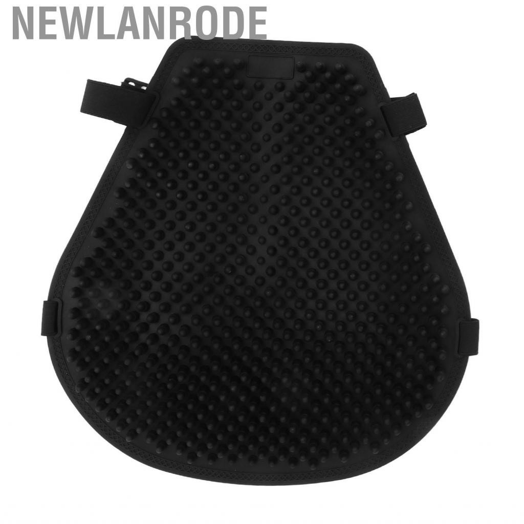 Newlanrode Motorcycle Gel  Cushion Cooling Down Shock Absorption Pressure Relieve Universal Black Cover