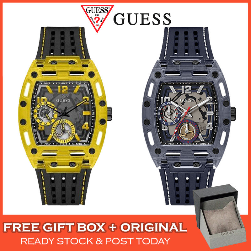 [ 100 % ORIGINAL ] GUESS Phoenix มัลติฟังก ์ ชั ่ นาฬิกาผู ้ ชายนาฬิกา Jam Tangan Lelaki GW0499G1 GW