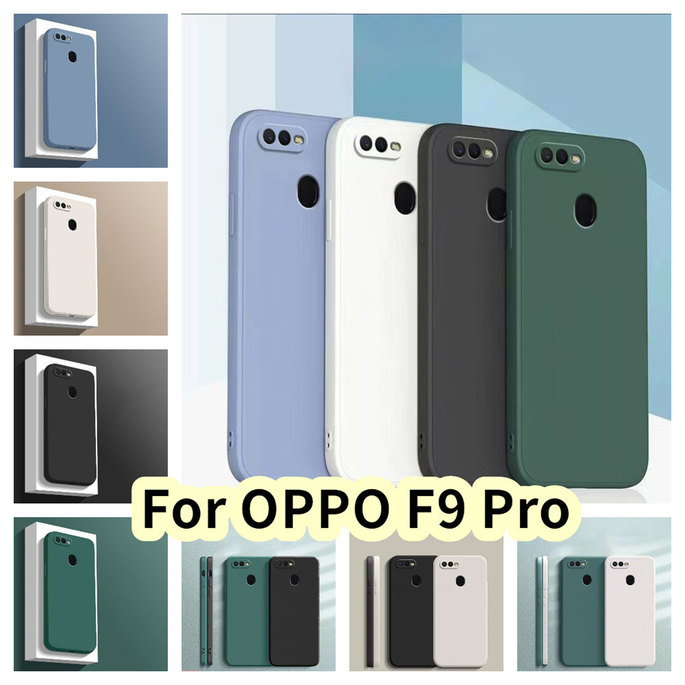 【 Yoshida 】 สําหรับ OPPO F9 Pro Silicone Full Cover Case Drop and wear resistant Case Cover
