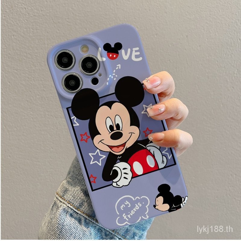 น่ารักการ์ตูนmickey mouse hard Caseเต็มรูปแบบAnti drop hard Caseเคสโทรศัพท์เหมาะสําหรับiPhone 15 14 13 12 11 pro Max se X XR XS Max 7 8 6s Plus &**-