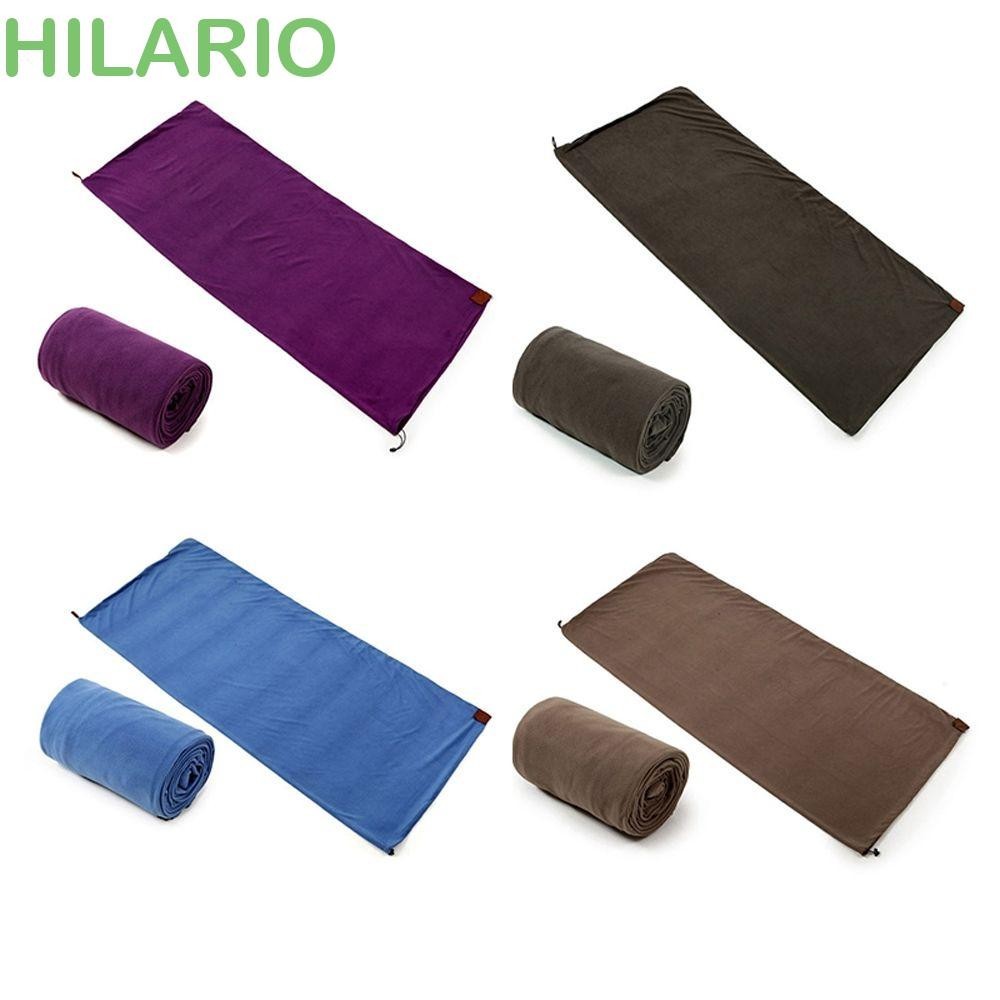 Hilario ถุงนอนหลากสีแบบพกพา Polar Fleece Isolation Liner Outdoor Camping อุปกรณ ์ กีฬาผ ้ าห ่ ม
