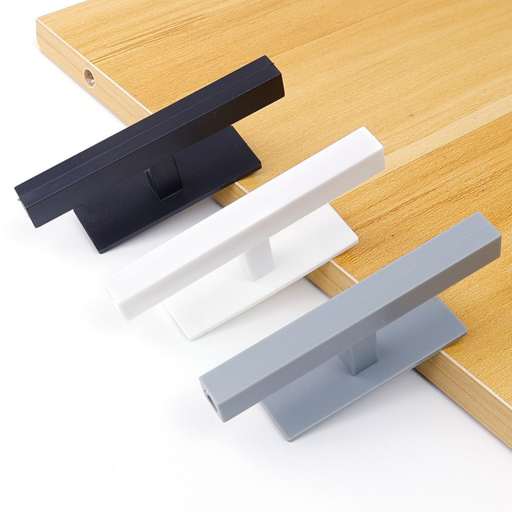 2 ชิ้น Self-Stick Instant Drawer Pull Helper - สําหรับหน้าต่าง ตู้เสื้อผ้า ตู้ - มือจับตู้ดึง - พลาสติก เจาะฟรี Self-Adhesive - มือจับประตูบานเลื่อน