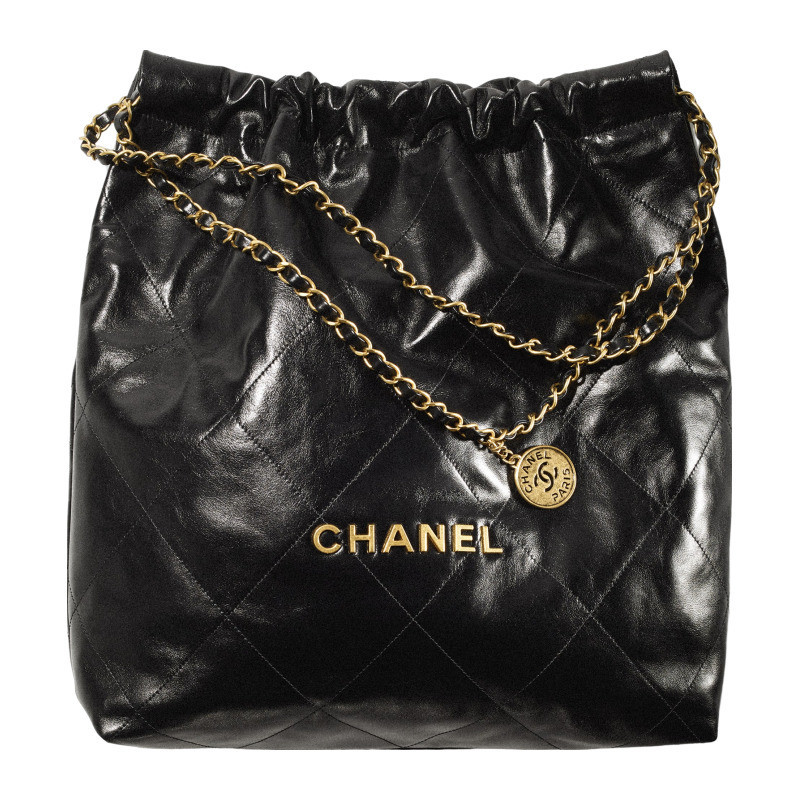 Chanel/Chanel Women's Bag Classic Casual Calf Leather Quilted Drawstring Large Single Shoulder Stray