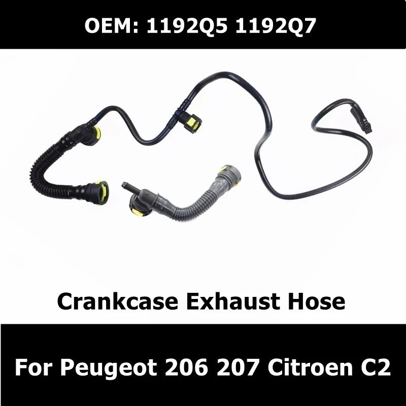 KA  OEM 1192Q5 1192Q7 1192R2 Engine Rocker Cover Breather Pipes Crankcase Exhaust Hose For Peugeot 2