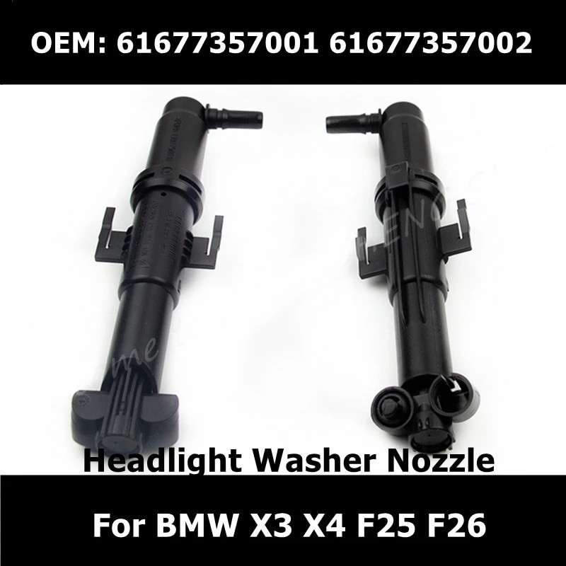 KA  61677357001 61677357002 Car Accessories Headlight Washer Nozzle For BMW X3 X4 F25 F26 Water Spra