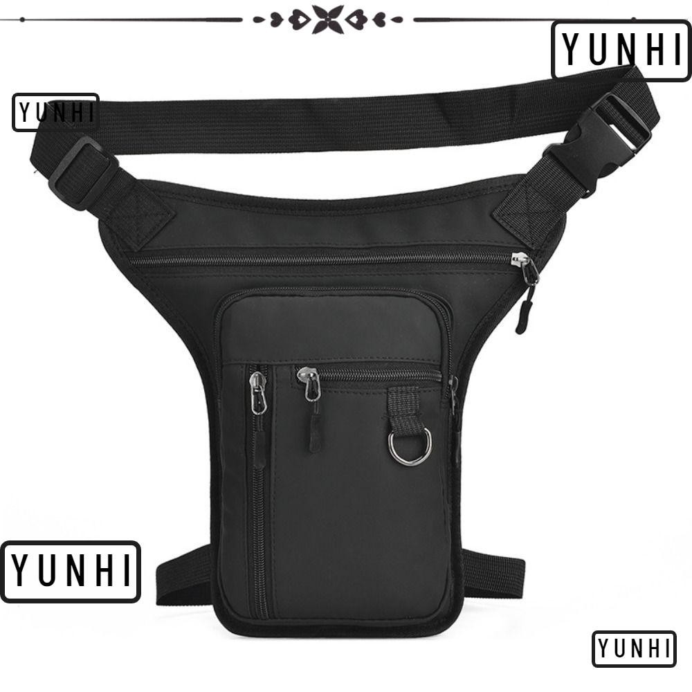 Yunhi กระเป๋าคาดเอวขา, รถจักรยานยนต์ Molle ไหล่เอว Pack, ทนทาน Travel ขี่ไนลอนกันน้ําต้นขาสะโพก Bum Beltleg กลางแจ้ง