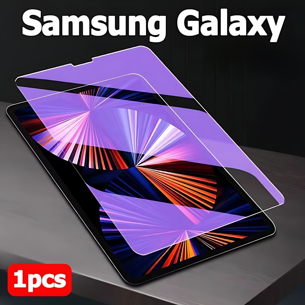ฟิล์มป้องกันแสงสีฟ้า ฟิล์มกระจก Samsung Galaxy Tab S6Lite S7 S8 S9 S7+ S8+ S9+ S7FE S9FE A8 A9 A9+ ฟิล์มป้องกันแสงสีม่วง