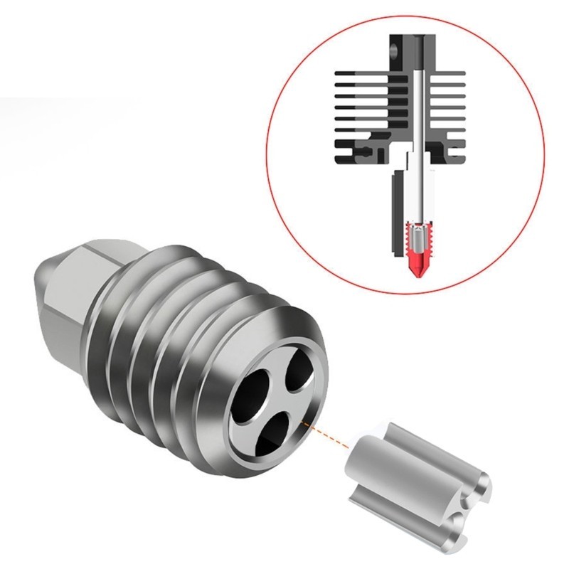 EZ สําหรับ Lab P1P P1S Lab X1 Highly Flow CHT หัวฉีด 0 2 0 4 0 6 0 8 มม.ที่มีประสิทธิภาพ