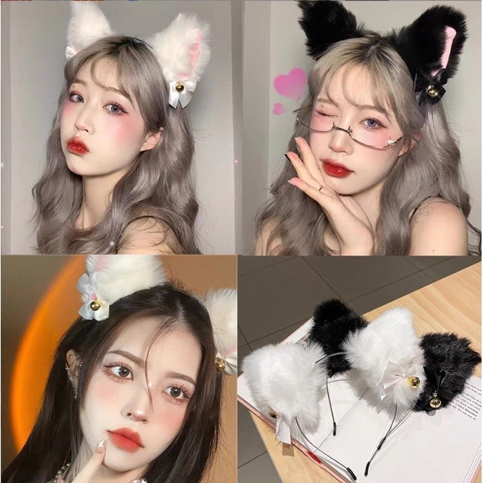 ที่คาดผม หูแมวกระดิ่ง คอสเพลย์ สายคาดผมประดับหูแมว แฟชั่นเซ็กซี่ สําหรับผู้หญิง A078