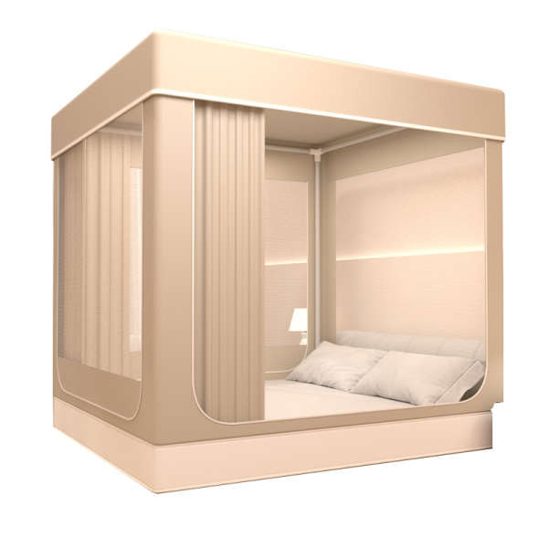 มุ้งห้องนอน มุ้งครอบผู้ใหญ่ ม่านเตียงทึบแสงแบบบูรณาการมุ้งบ้านห้องนอน 2024 เต็นท์ใหม่สําหรับทารกและเด็กหล่นหลักฐานการติดตั้งฟรี yurt