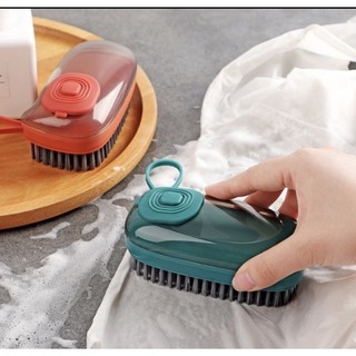 Escova De Limpeza Lava Louça Dispenser Recipiente porta detergente pratica limpeza pesada