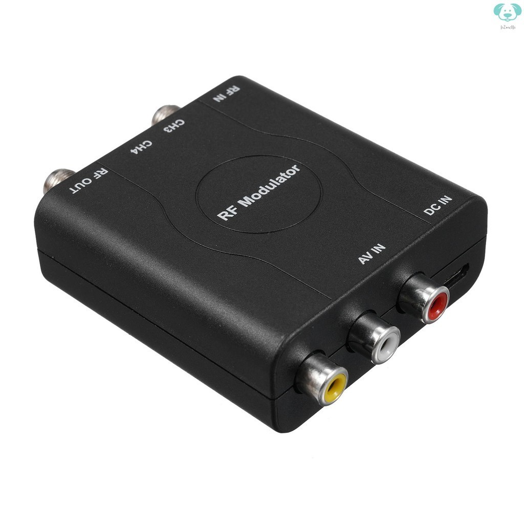Rf Modulator AV to RF Converter NTSC CH3/CH4 ช่องวิดีโออินพุตอะแดปเตอร์สําหรับทีวีสัญญาณ Analog Professional HD VHF Demoduator Converter สําหรับระบบ CATV