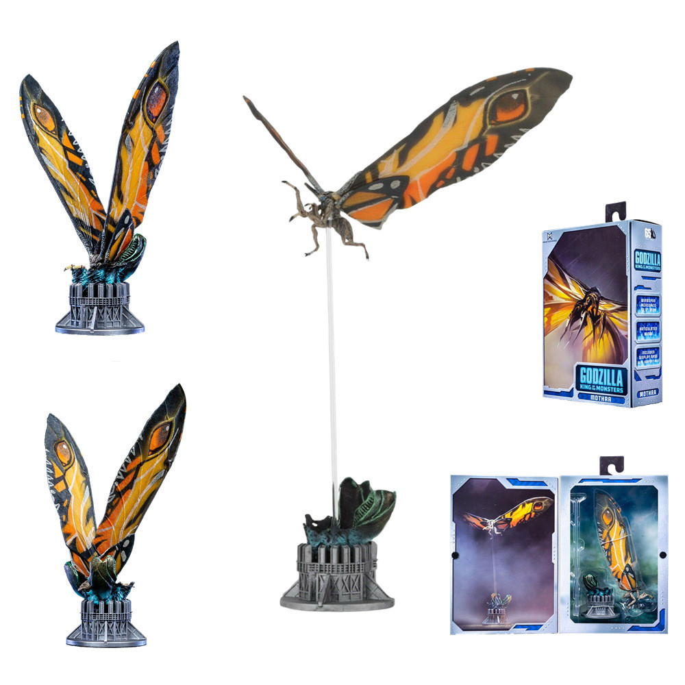 23.3 ซม.Neca 2019 Godzilla King of Monsters Mothra Mothra Raton รูปตกแต ่ ง DQC0