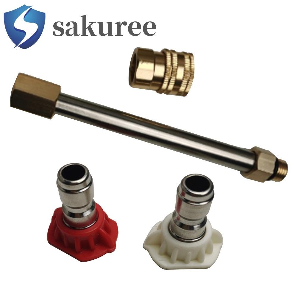 Car Water Gun Extension Rod Wand Kit High Pressure Washer Spray Connector Nozzle [Sakuree.my]