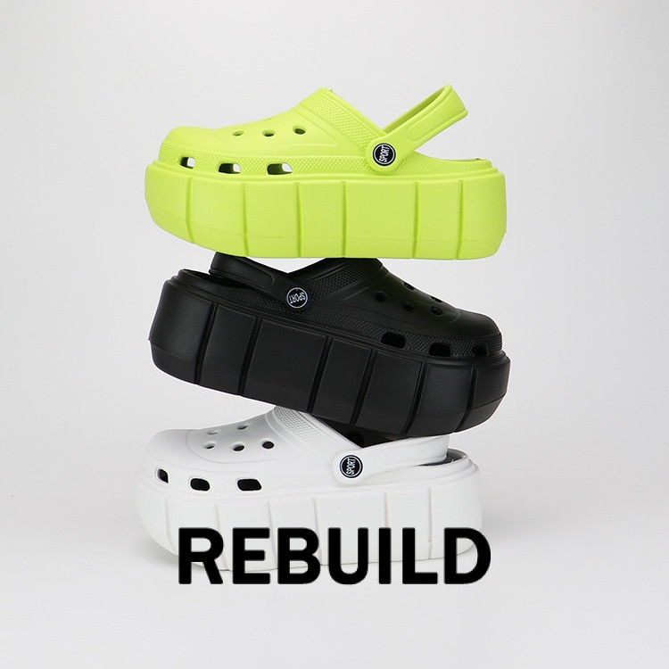 REBUILD รองเท้าหัวโต รองเท้าแตะ เฉพาะ ทันสมัย ขี้ขลาด เด่น FBT24107ZF 21Z240522