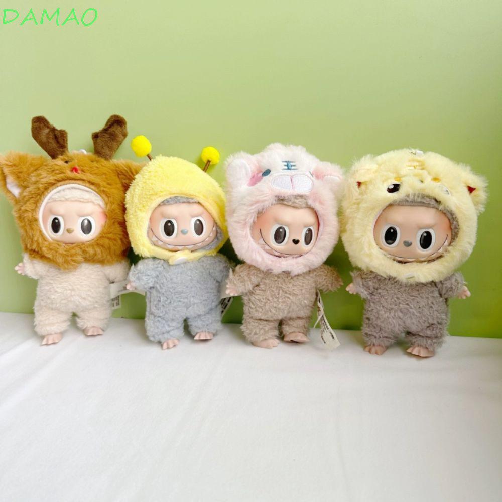 Damao 17 ซม.Labubu ตุ๊กตา, หมวกหู Handmade หมวก Labubu ตุ๊กตาเสื้อผ้า, Labubu อุปกรณ์เสริม Cool 17 ซม.ตุ๊กตาการ์ตูน Capybara Labubu หมวกของขวัญ