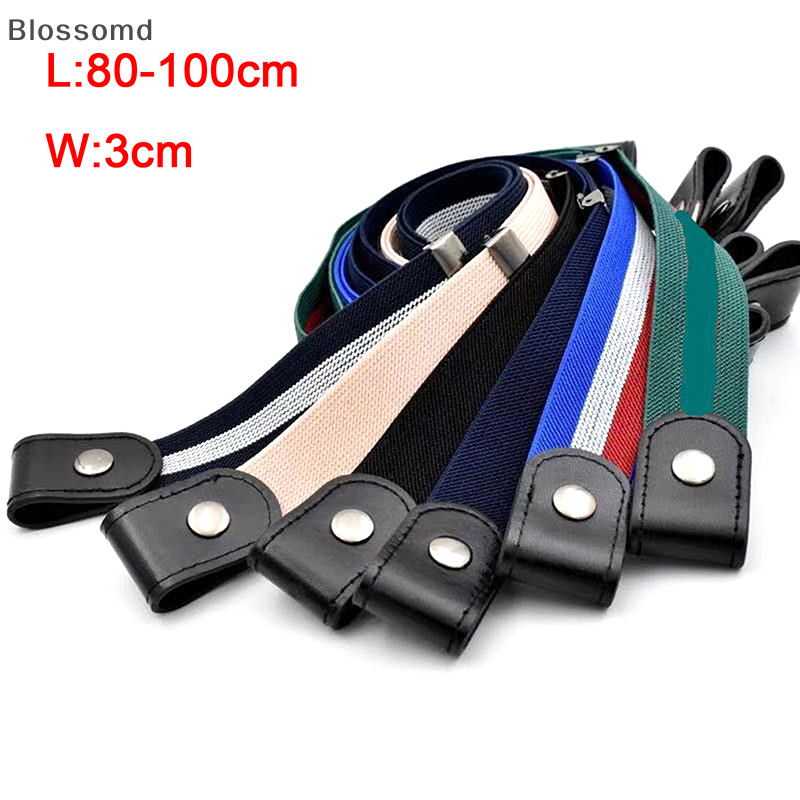 Blossomd Men Women Buckle-Free Elastic Belt Without Buckle Seamless Lazy Belt New