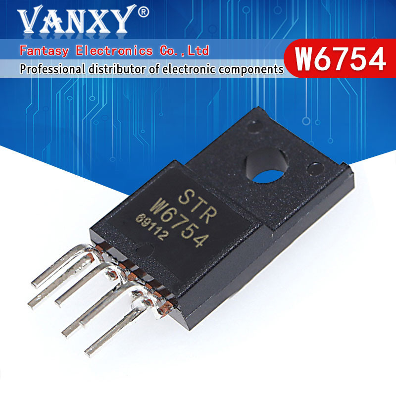 5pcs STRW6754 TO220F-6 W6754 TO-220 STR-W6754 ส่วนประกอบอิเล็กทรอนิกส์