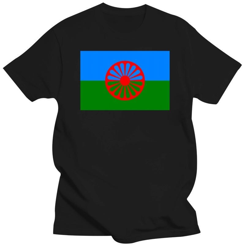 เสื้อยืด Flag Manouche Woman Gypsy Rom Gypsy People Of The Voyages Flag Gypsy-2685D
