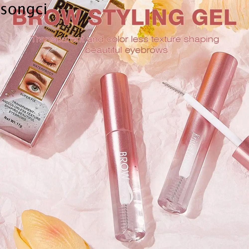 Songci Eyebrow Sculpt Soap, Long Lasting Waterproof Eyebrow Styling Gel, Makeup Transparent Brow Gel