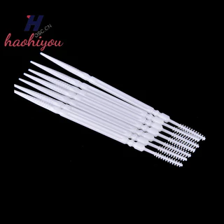 <haohiyou> 1100 ชิ้น Picks พลาสติกสุขอนามัยช่องปาก 2 Way Interdental Brush Tooth Pick