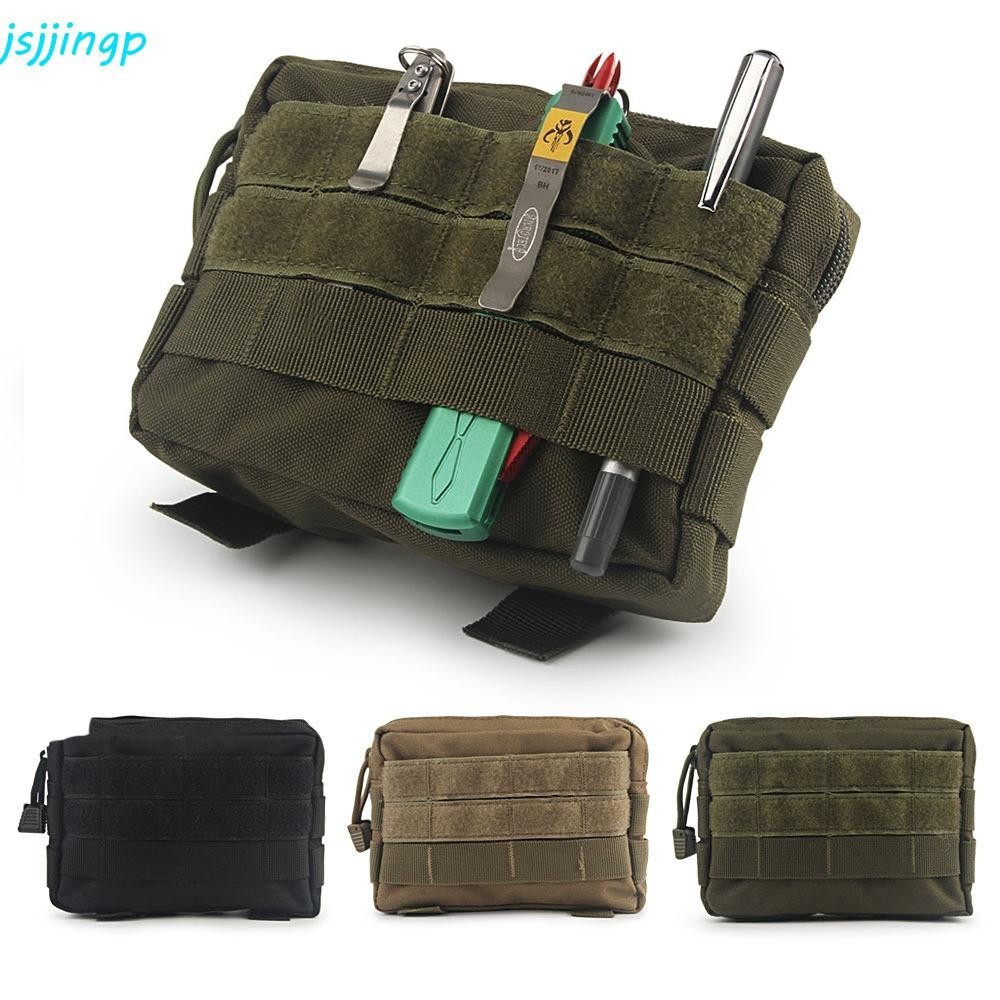 Jsjjingp กระเป๋าคาดเอว EDC ยูทิลิตี้เครื่องมือกลางแจ้ง Camping ปีนเขาเดินป่า Dump Drop กระเป๋า