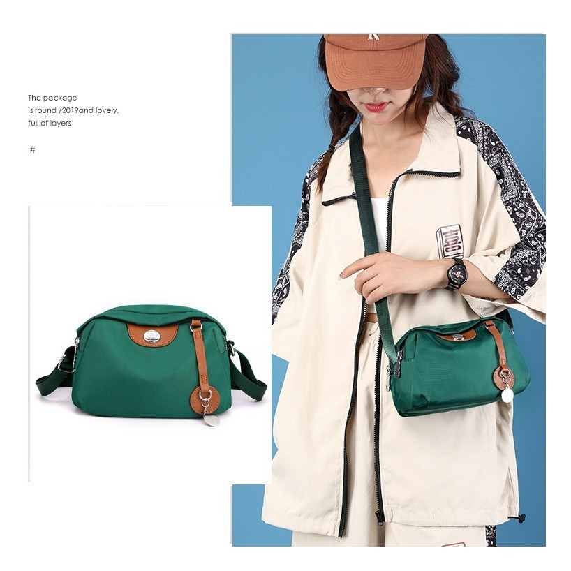 กระเป๋าสะพายไหล่ ผ้าไนล่อน ระบายอากาศ เหมาะกับการเดินทาง สําหรับผู้หญิง BB00486 - รูปที่ 2