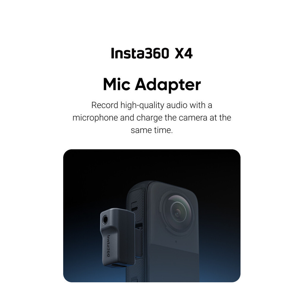 【NEW】Invisible Mic Cold Shoe for Insta360 X4 + Original Mic Adapter Camera Accessories For Insta 360 X4