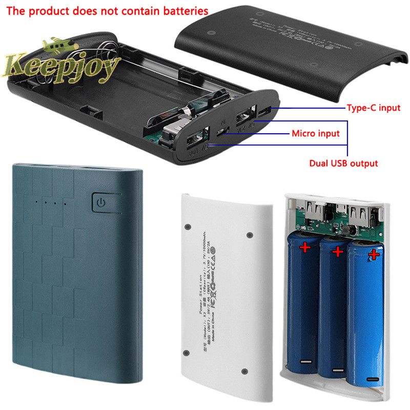 [Keepjoy] 3.7V 3 Slots 18650 Box Case DIY Charger Charging Case ที่พักจ่ายไฟไร้บัดกรี [ใหม่]