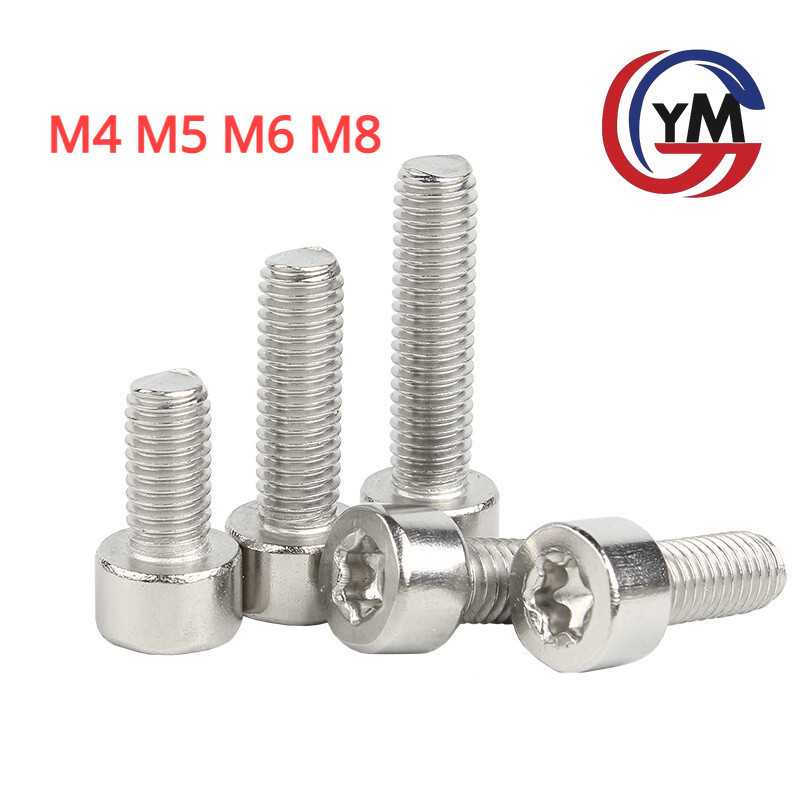[YMH1] น็อต สกรู หัวจม ช่องขัน ดาว ท็อกซ์ สแตนเลส 304 เกลียวมิล M4M5M6M8 / Torx Socket Head Cap