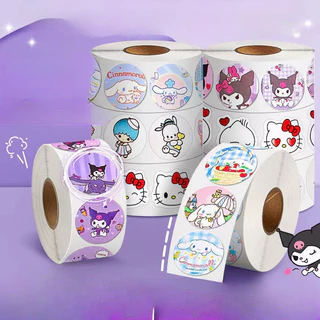 500ชิ้น น่ารัก สติกเกอร์ม้วนสุนัขน่ารักการ์ตูนฉลากปิดผนึกสติกเกอร์ตกแต่งรางวัล ง เอแคลส์ เด็ก ของขวัญ