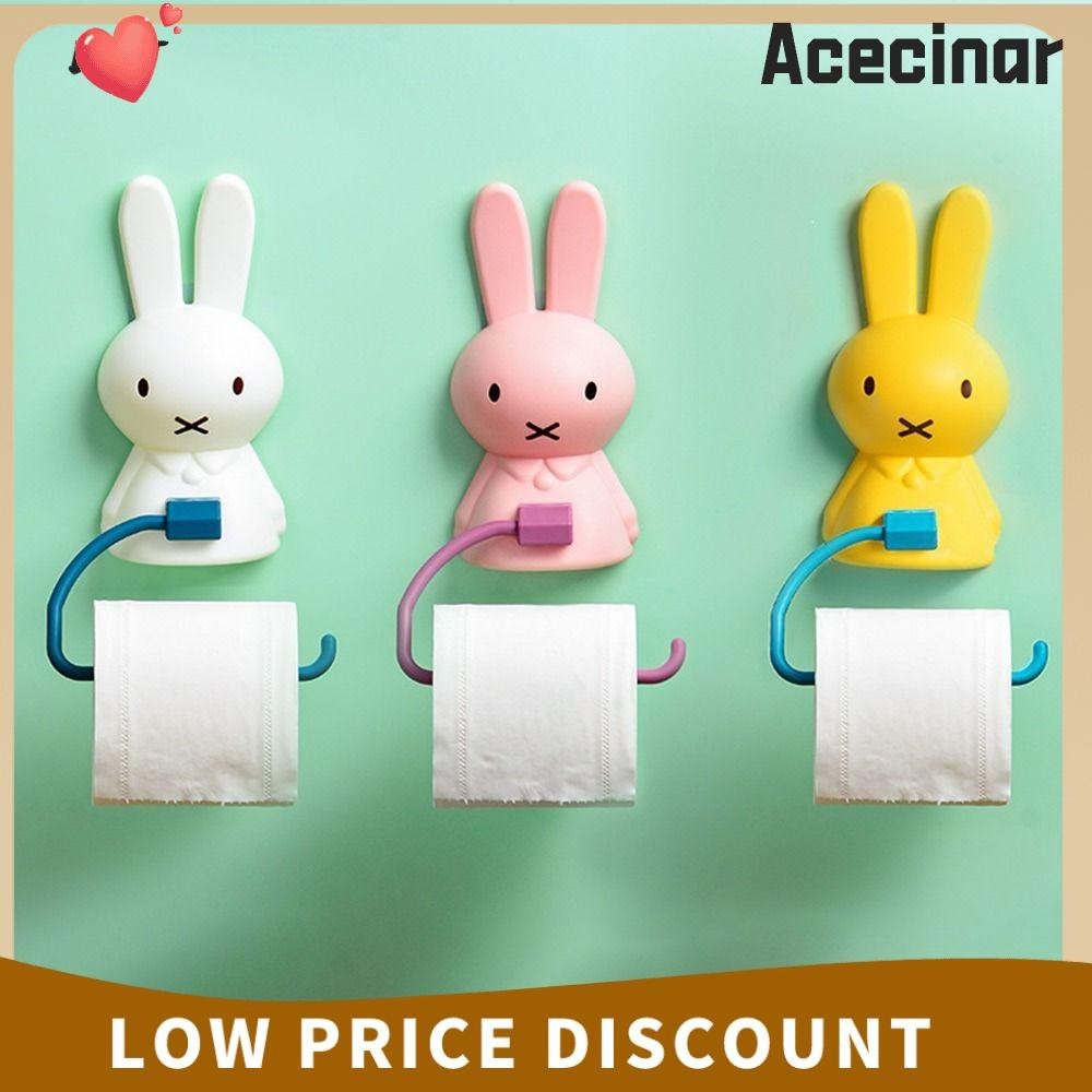 เอซไคนาร์ ราวแขวนผ้าเช็ดตัว,ที่แขวนที่ไม่มีการเจาะที่ใส่กระดาษชําระ,กระต่ายแบบมัลติฟังก์ชั่ชั้นเก็บประหยัดพื้นที่สําหรับห้องน้