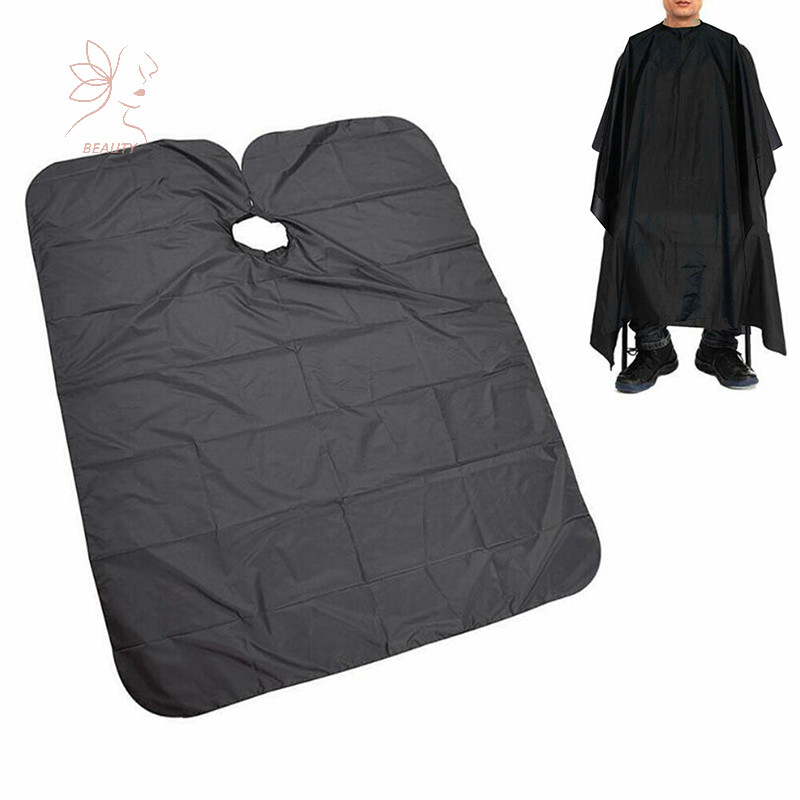[maybeauty ] ผู ้ ใหญ ่ Hairdressing Cape Gown Hair Salon Cover Grooming Apron Unisex Black Cloak {TH}