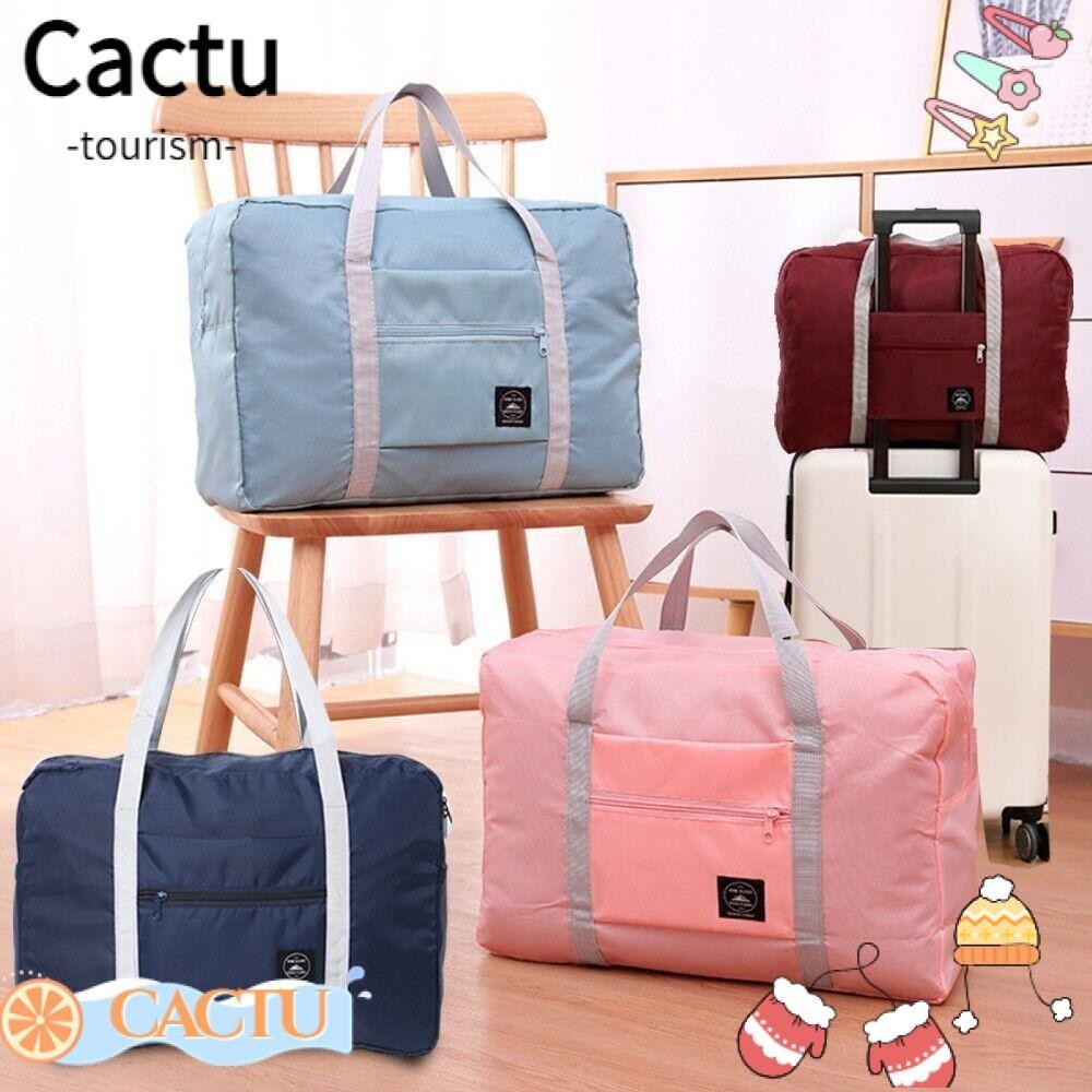 CACTU กระเป๋าสะพายกระเป๋าเดินทาง Cabin Carry-on Travel Storage กระเป๋า Duffle แบบพับได้