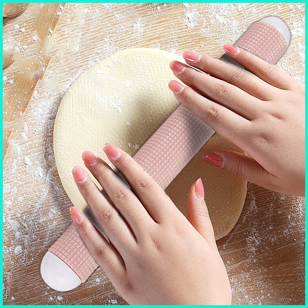 Rolling Pins สําหรับเบเกอรี ่ Multifunctional Baking Roller 11 นิ ้ ว Manual Floating Point Rolling 