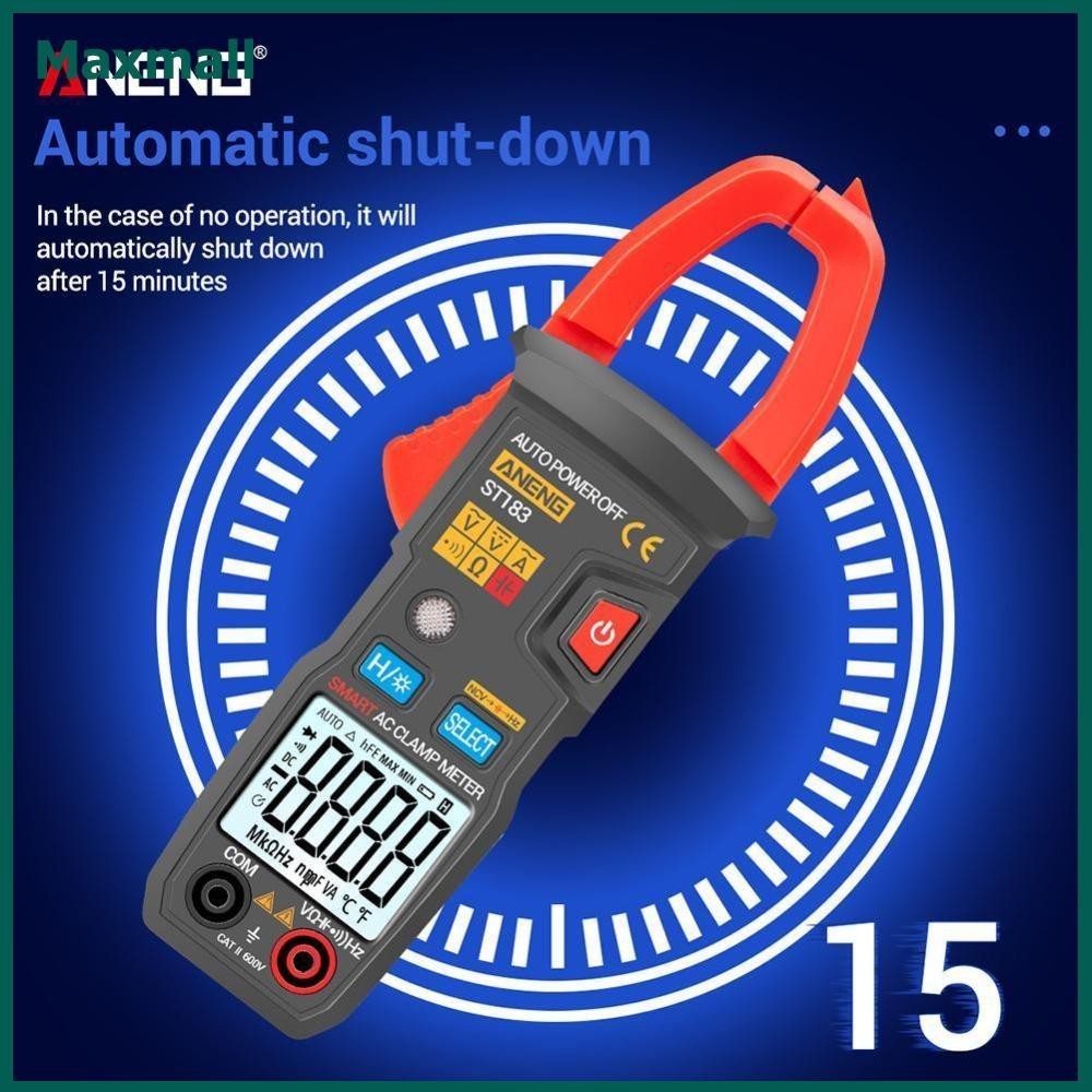 【Maxmall 】 Aneng ST183 True RMS 6000 นับ Clamp Multimeter เครื ่ องทดสอบแรงดันไฟฟ ้ า Current Meter G