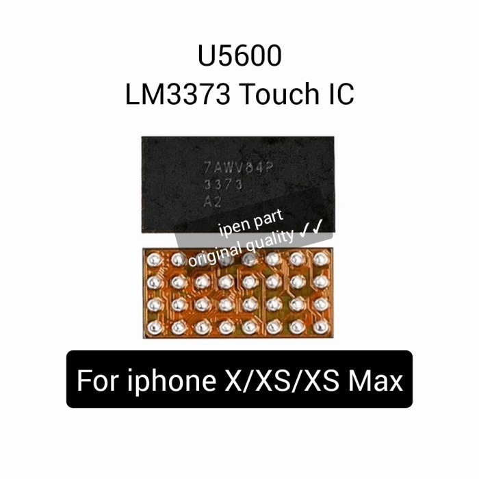 EC99 IC Touch U5600 LM3373 iphone X Xs Max ต้นฉบับใหม่ทดสอบ LM 3373