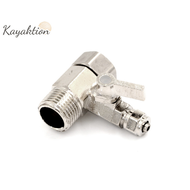 Kayaktion Feed เครื ่ องกรองน ้ ําอะแดปเตอร ์ 1/2''ถึง 1/4'''บอลวาล ์ วก ๊ อกน ้ ําแตะปลอดภัย Nice